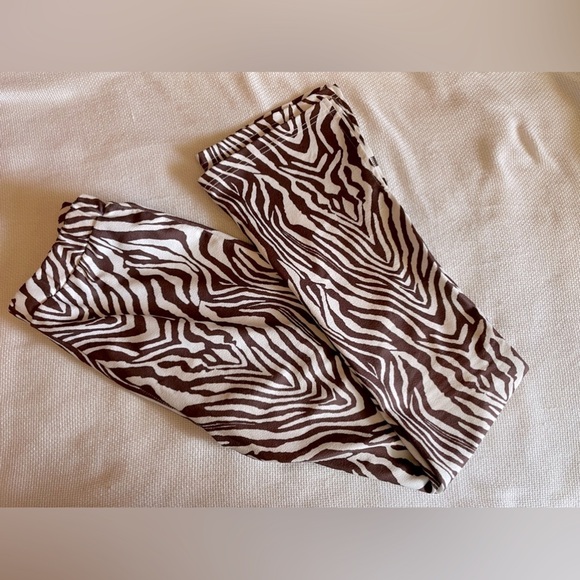 SHEIN Pants - Shein zebra print wide leg pants